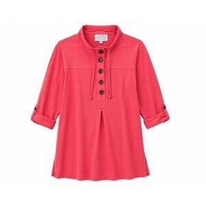 Diane Bailey Tunic Top XXL Coral Resort Wear Pullover Coastal Chic Preppy
